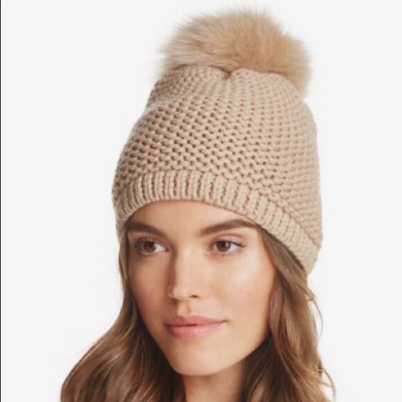 Kyi Kyi Fox Fur Pom Pom Hat | Poshmark